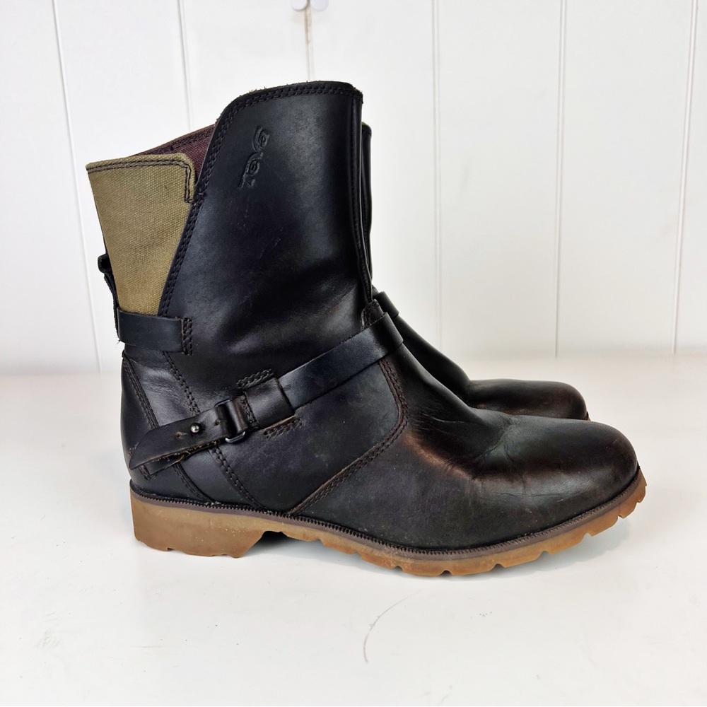 Teva Women's De La Vina‎ Low Wool Leather Boots US 6 Waterproof Outdoor Brown